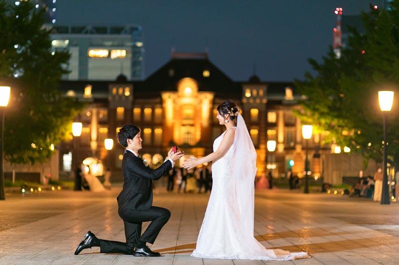 結婚式　前撮り　ドレス