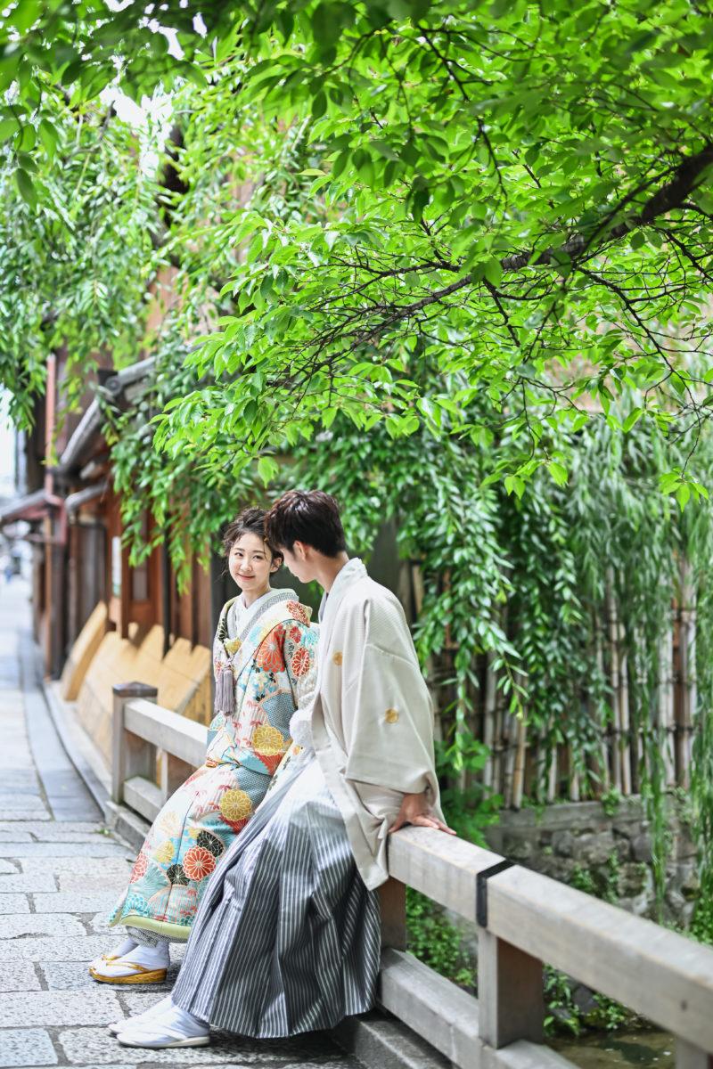 古都・京都でのフォトウェディング撮影カット