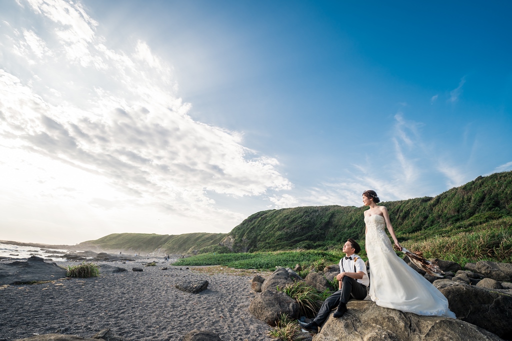 城ケ島で撮った結婚写真