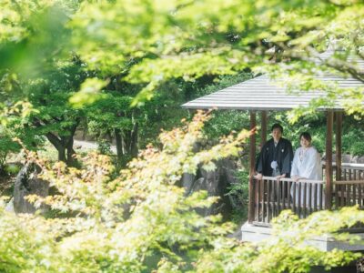 目白庭園での前撮り