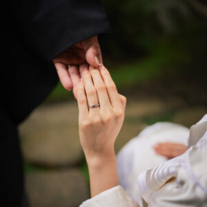 桜花亭ならではの雰囲気を活かした結婚写真
