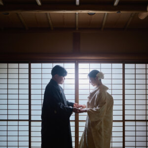 桜花亭ならではの雰囲気を活かした結婚写真