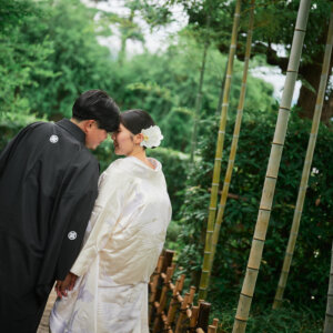 桜花亭ならではの雰囲気を活かした結婚写真
