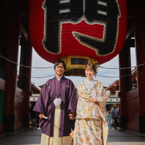 浅草・スカイツリーならではの雰囲気を活かした結婚写真