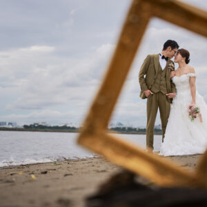 葛西臨海公園・海浜公園ならではの雰囲気を活かした結婚写真